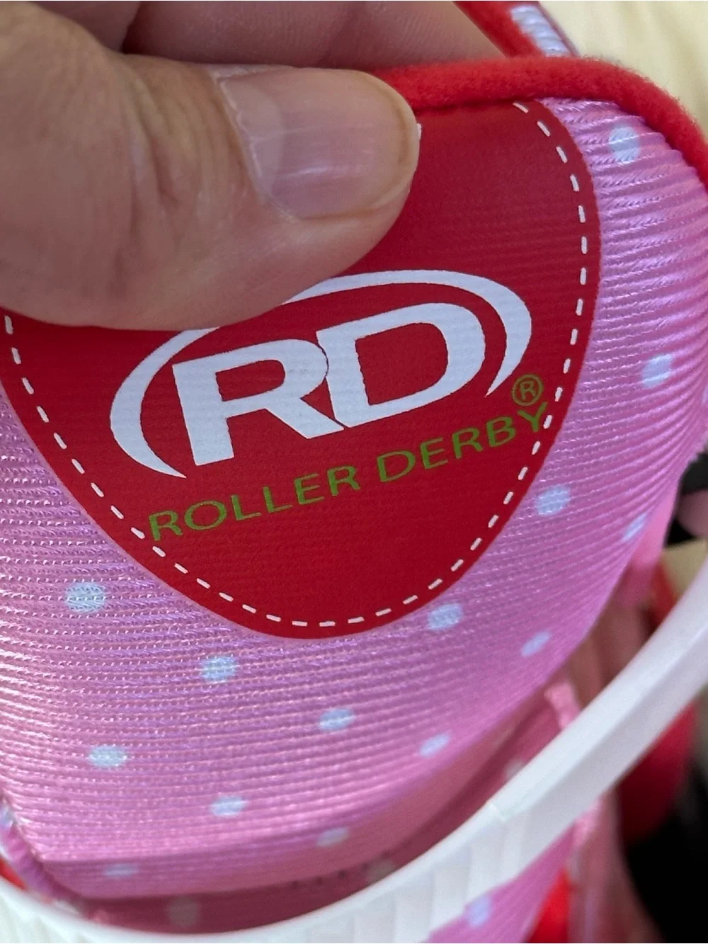 Adjustable Kids Pink Strawberry-Print Light-Up Roller Skates